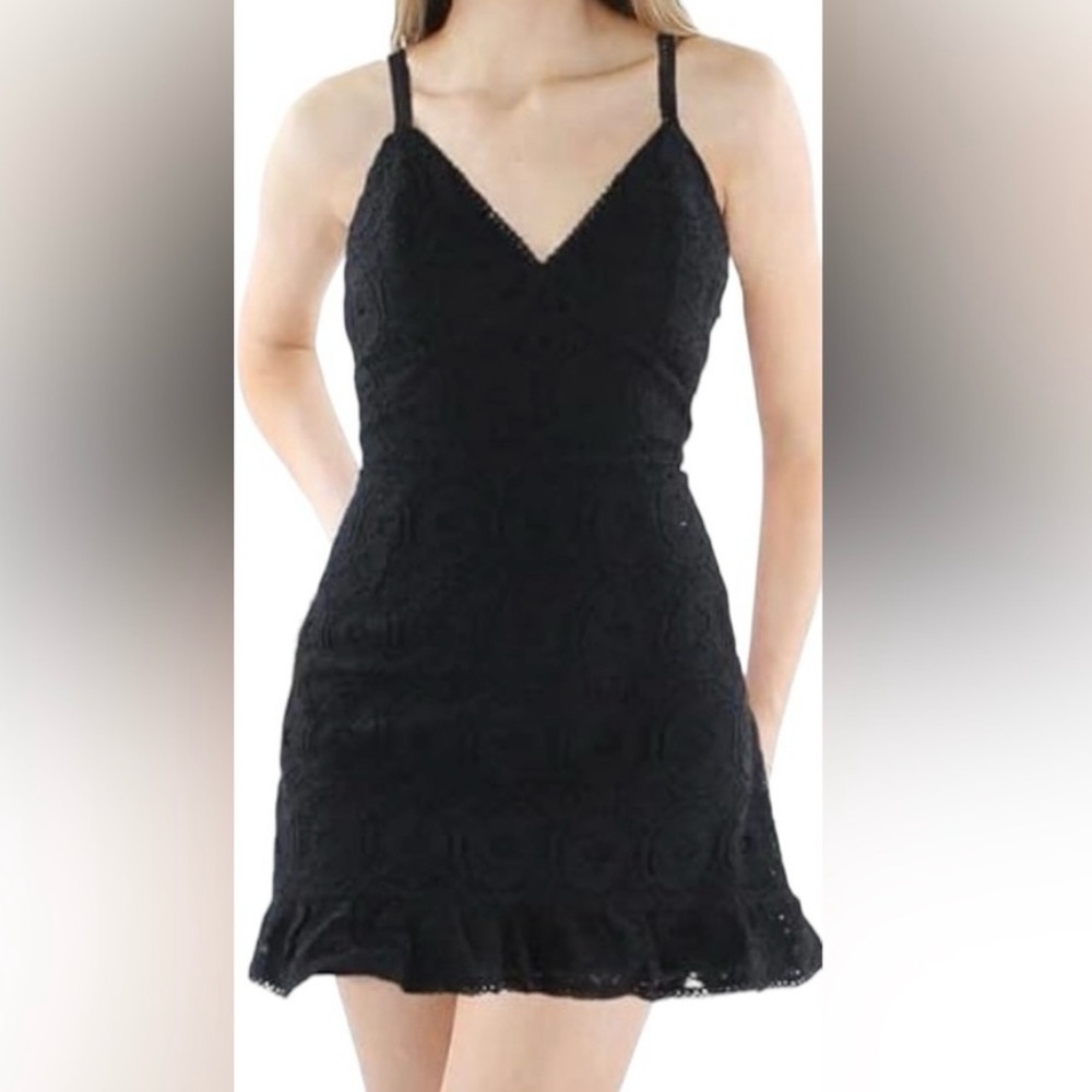 Betsey Johnson Womens Lace Short Fit & Flare Mini Dress - Picture 5 of 7